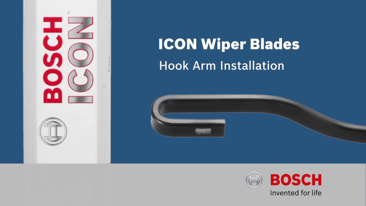 Bosch ICON: Hook Arm Wiper Blade Installation