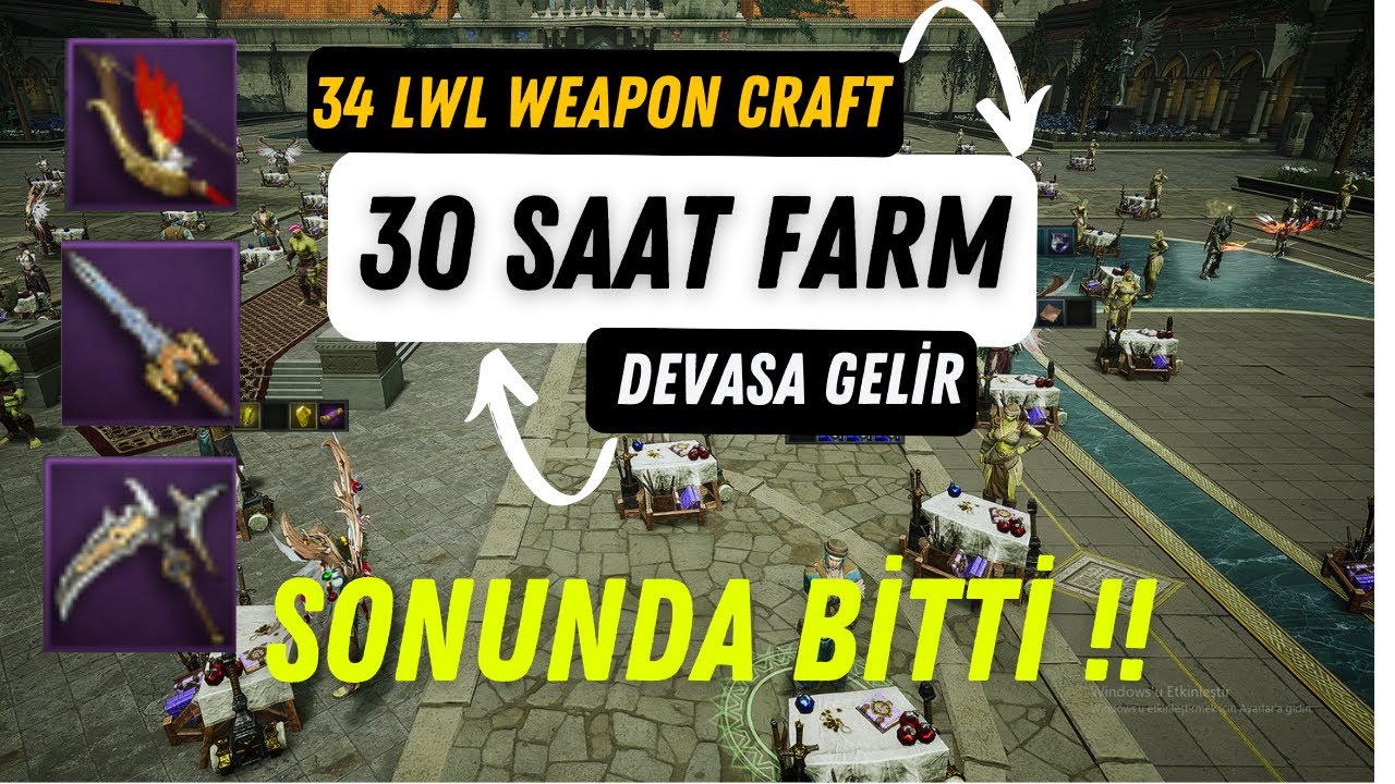 Rise Online | Weapon Craft +34 LWL OLDU | 30 SAAT WEAPON CRAFT FARMI YAPTIM DEVASA GETİRİ SAĞLIYOR