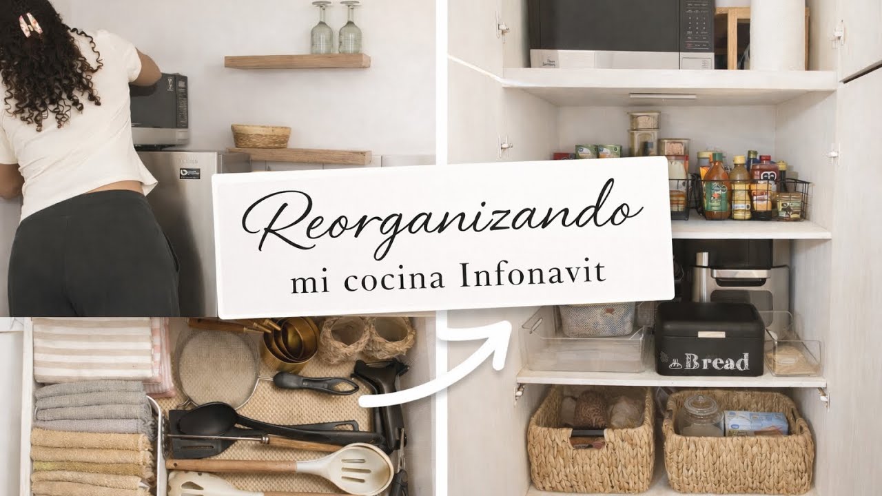 PONIENDO ORDEN EN MI COCINA🧺|Espacios más funcionales y organizados✨