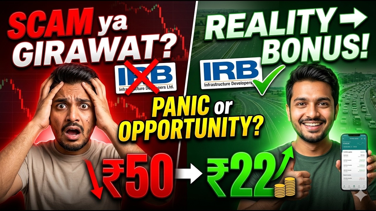 IRB Infrastructure Share Price Fall? 📉 1:1 Bonus Issue Reality & Future Targets (2026)