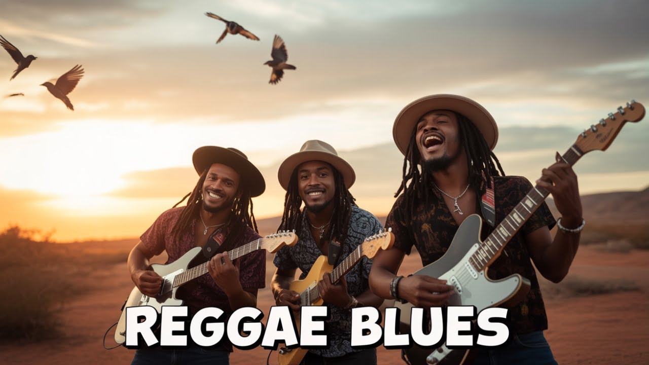 Deep Roots Reggae Blues 🎶 Calm Guitar Solos for Love and Peaceful Energy