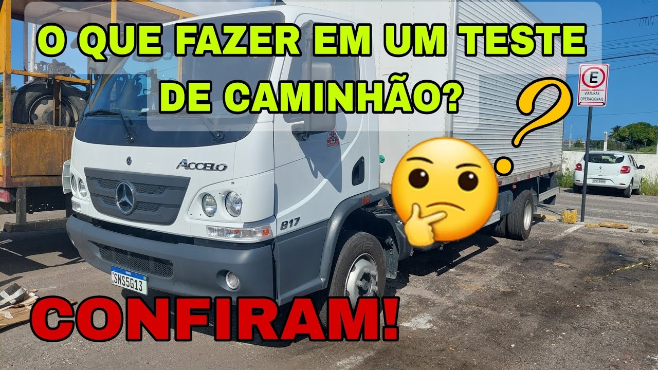 O que fazer em um teste de caminhão?