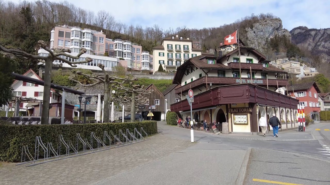 Weesen am Walensee in der Schweiz 2024