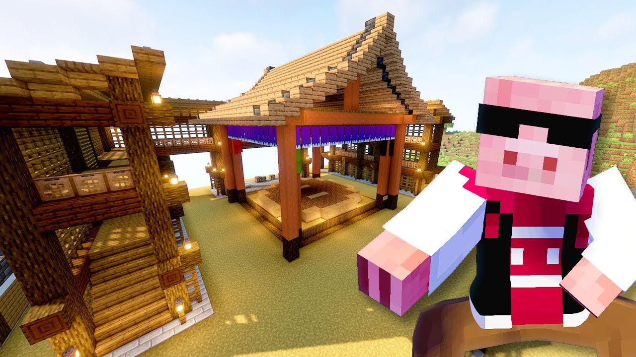 【マイクラ建築】漢の本気の勝負ができる大相撲場できました#18【マイクラ】【MENワールド2022】