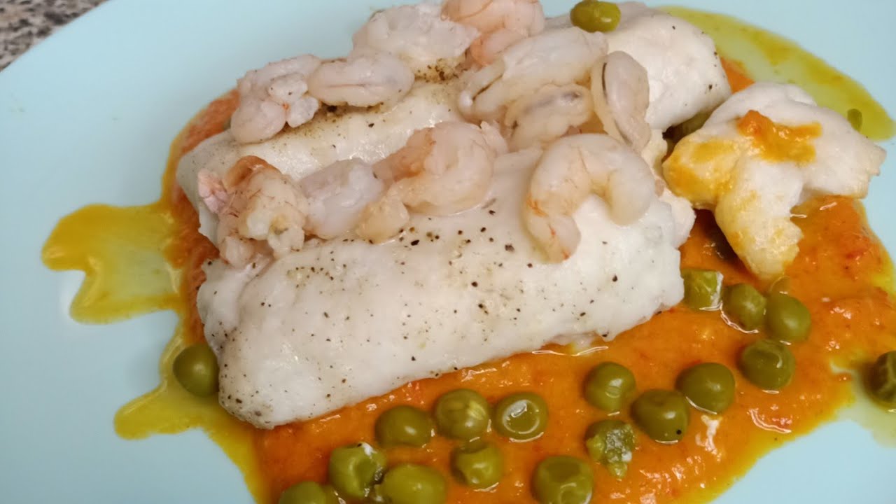 Merluza en salsa Navarra, fácil y rico con Thermomix