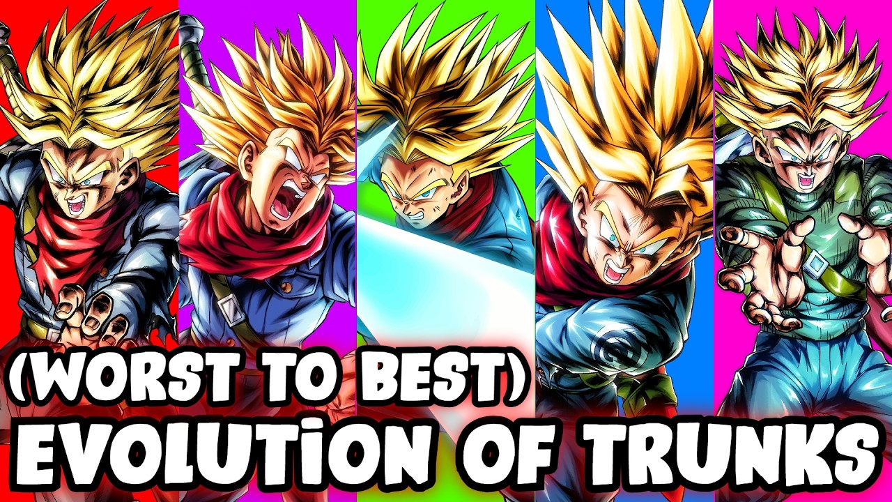 Worst To Best Evolution Of Trunks (Adult) Animations In Dragon Ball Legends