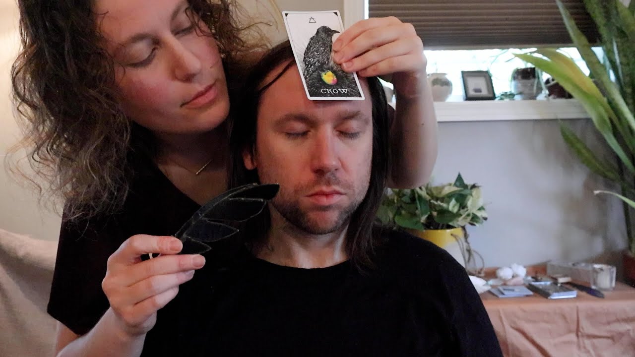 ASMR Ancient Healing Technique with Unique Glass Feather Sweeping