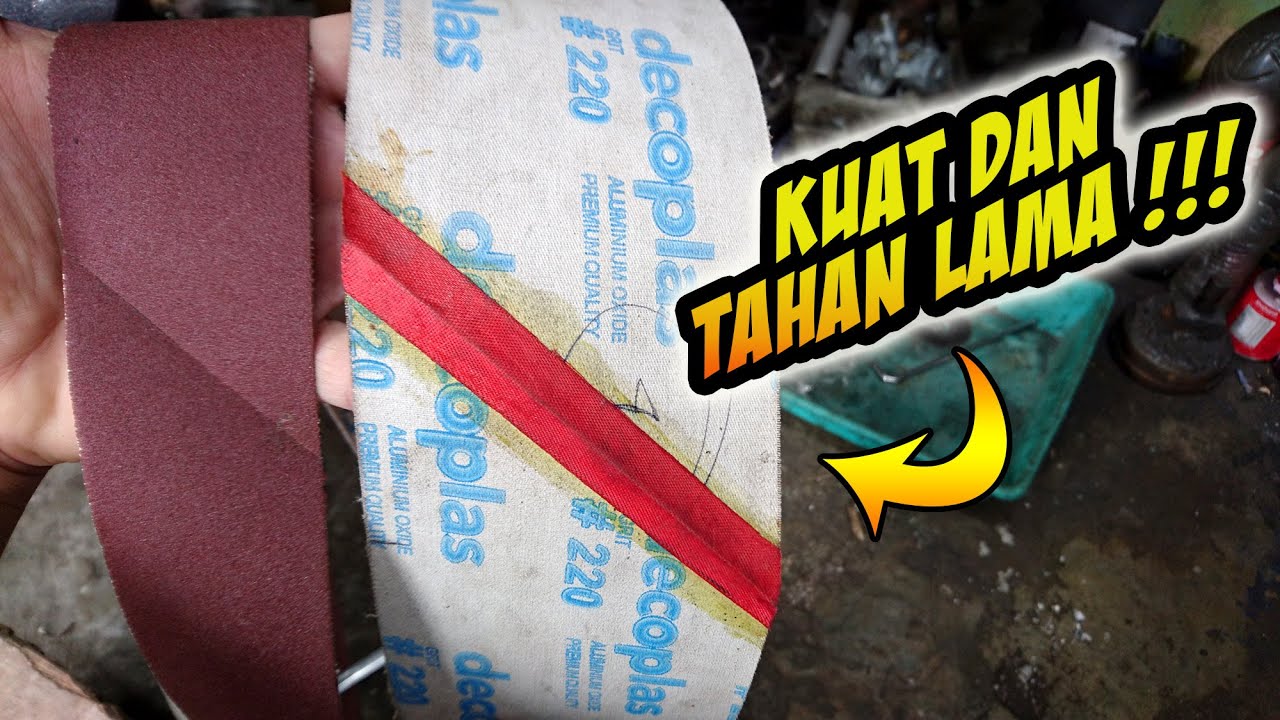 Cara Menyambung Amplas Belt Sander / How To Make Sanding Belt