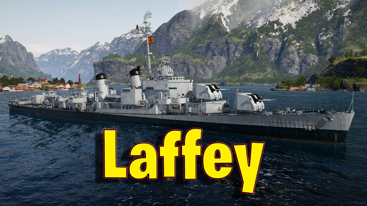 Meet The Laffey! Tier 8 American Destroyer in World of Warships Legends!