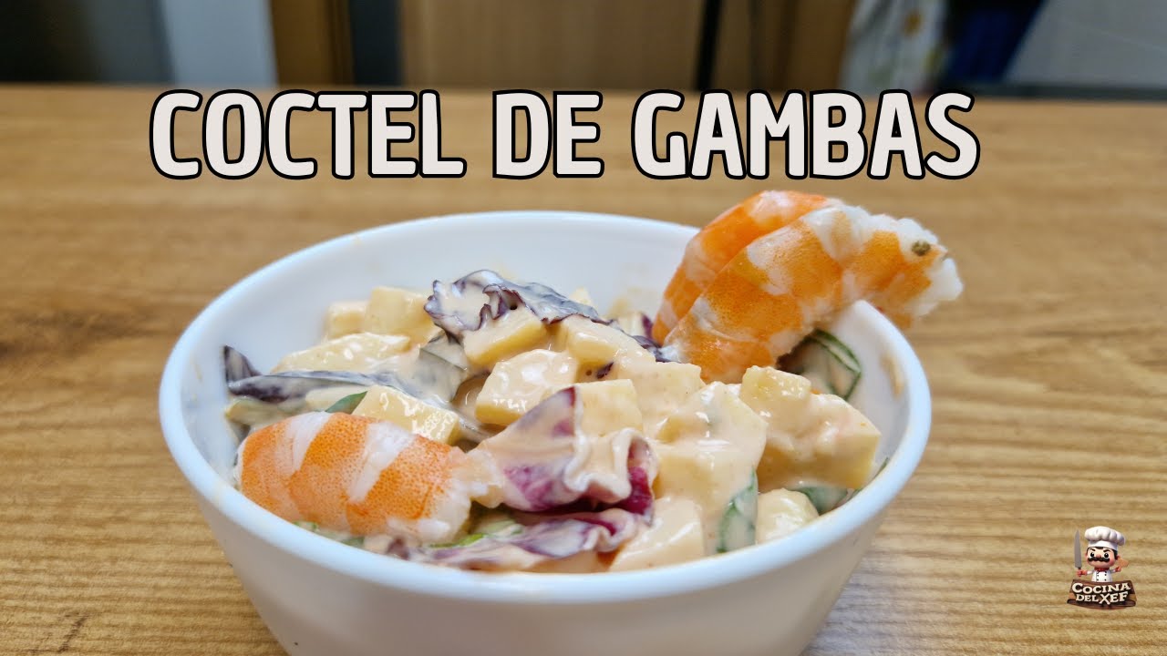 El mejor Coctel de gambas con salsa rosa que probaras
