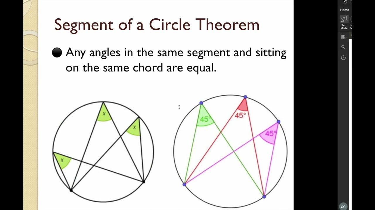 CIRCLE THEOREM | GEOMETRY