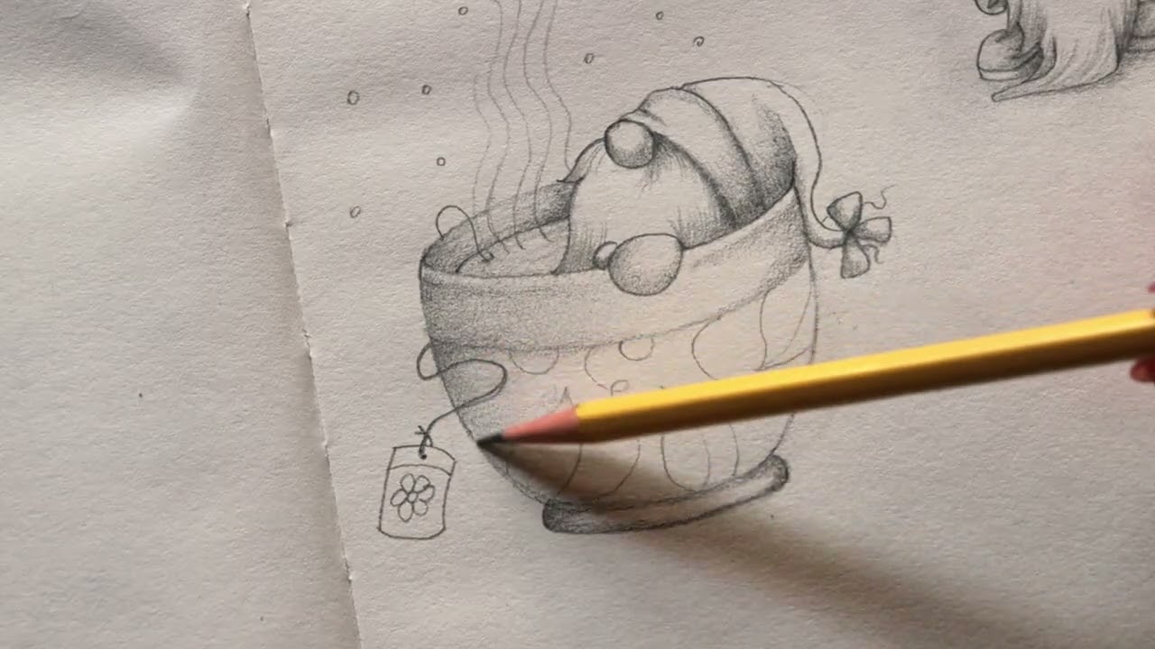 Gnome Pencil Drawing