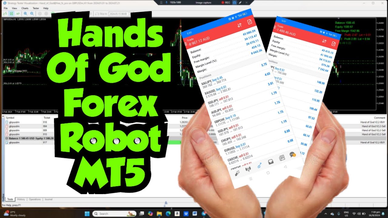 🤖Hands Of God Forex MT5 Robot🤑 Profitable Forex Expert Adviser