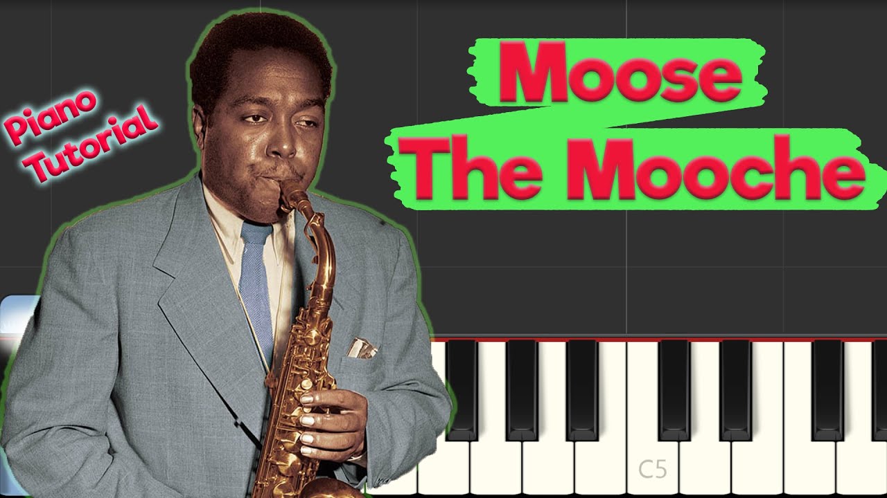 Charlie Parker - Moose The Mooche - Jazz Piano Tutorial