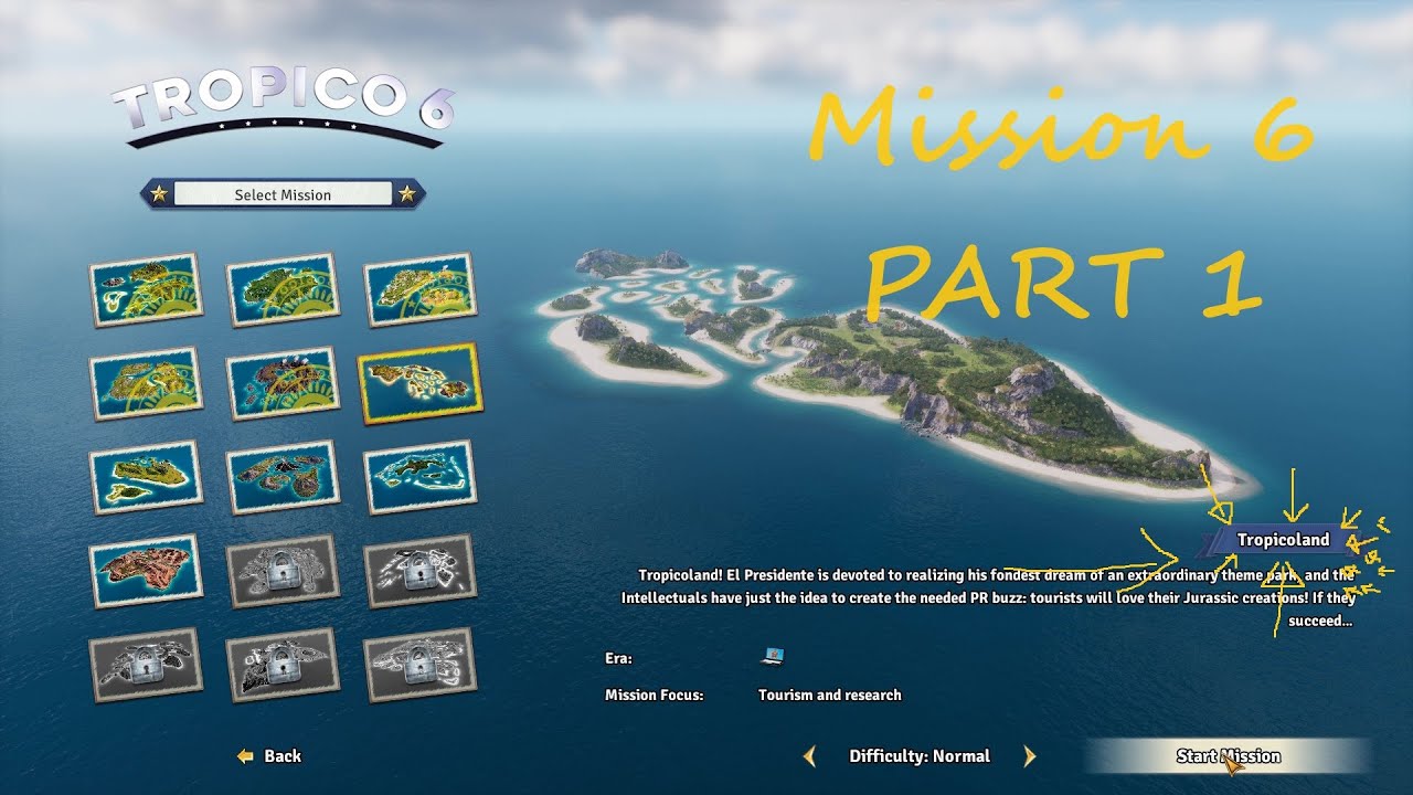 Tropico 6 Mission 6 Tropicoland Part 1 (No commentary)
