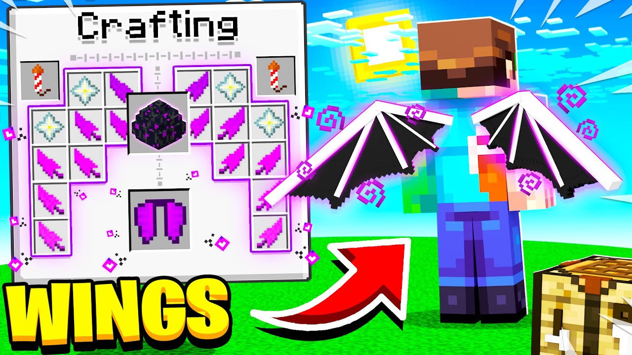 Как СОЗДАТЬ КРЫЛЬЯ в Minecraft, чтобы ЛЕТАТЬ!