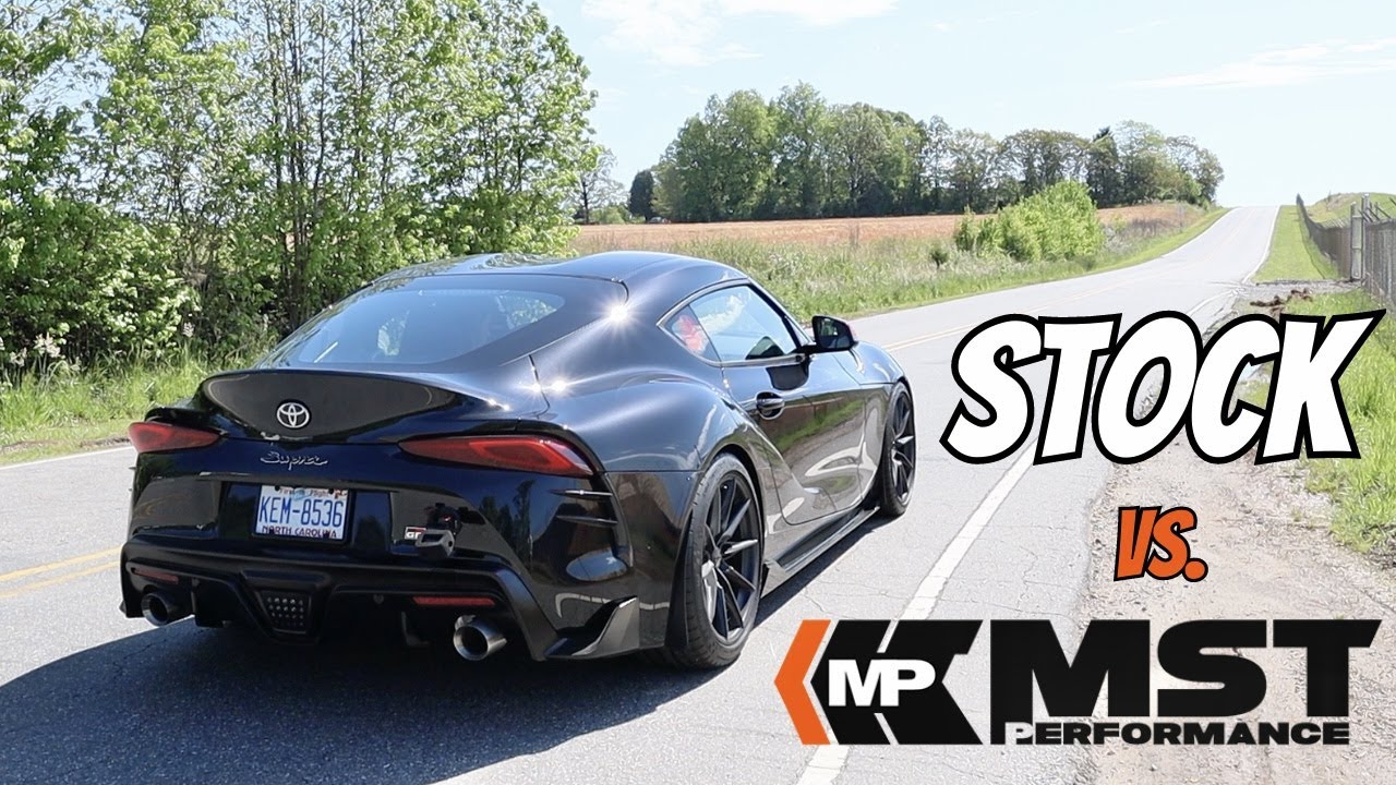 2023 Manual Toyota Supra 3.0 | Stock Downpipe vs MST Performance Catted Downpipe SOUND
