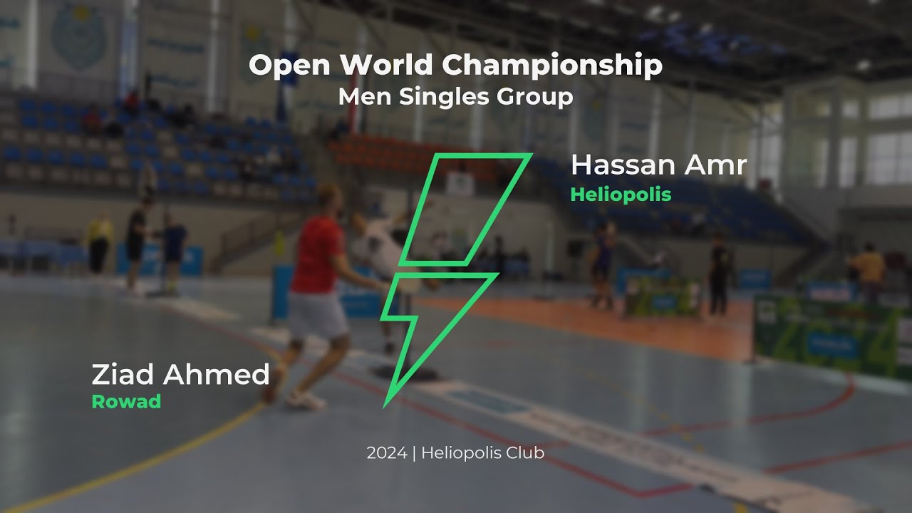 Speedball | Ziad Ahmed vs Hassan Amr | Full Match | 2024 Open World Championship  Open Group