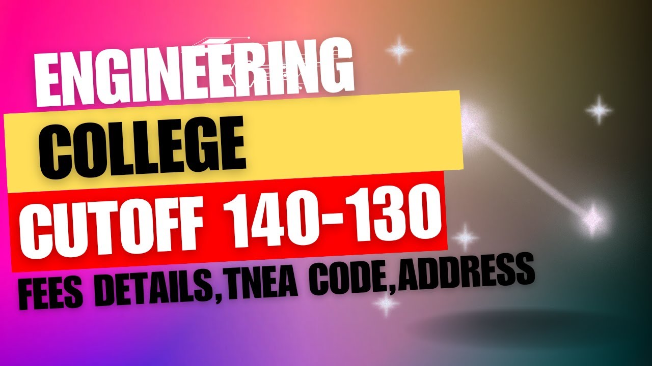 Engineering college list cut off 140-130📝 #collegedetails #engineeringcollege