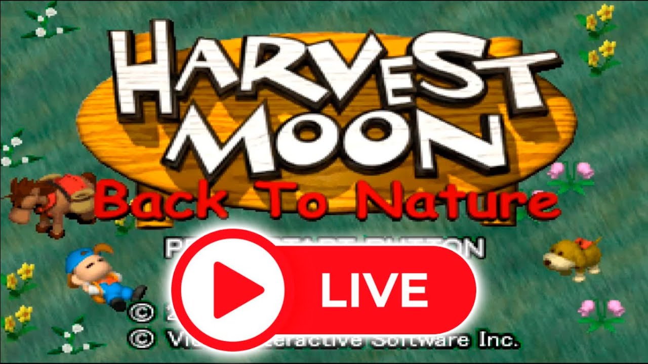 LIVE#15 - Jogando e Conversando - Harvest Moon Back to Nature