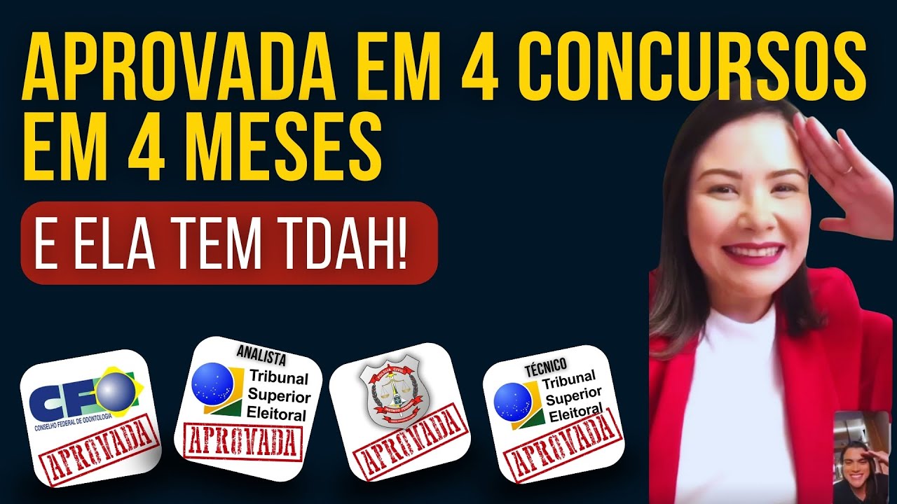 FALTA DE CONCENTRAÇÃO (TDAH), FALTA DE TEMPO e 4 APROVAÇÕES EM 4 MESES: entenda o que a Iorrane fez