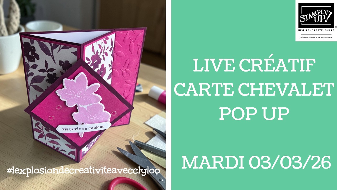 TUTO VIDEO : CARTE CHEVALET POP UP