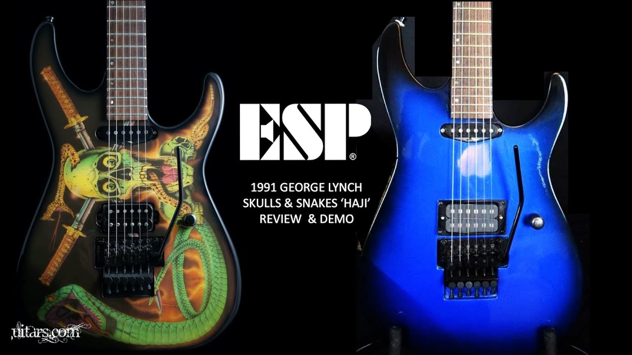 Demoing my oldest and rarest guitar - 1991 ESP George Lynch ('Haji') Skulls & Snakes Custom