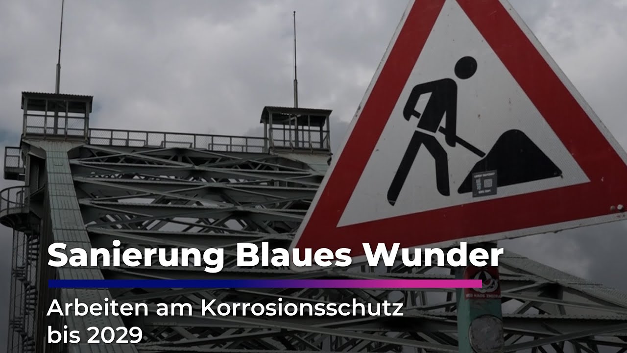 Sanierung Blaues Wunder - Arbeiten dauern noch bis 2029 I Sachsen Fernsehen