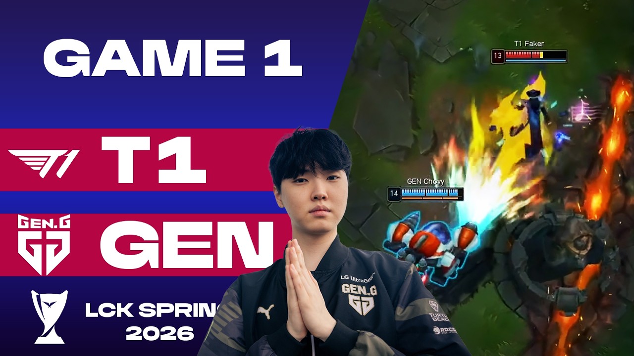 T1 против Gen.G &ndash; Обзор 1-й игры | LCK Весна 2026 | БЕЗУМНЫЙ мастер-класс по Chovy Rumble! #t1faker