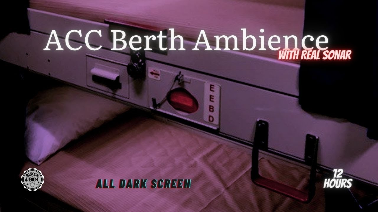 Aircraft Carrier Berth Ambience with Real Sounding Sonar ⨀ 12 Hours - All Dark Screen ⨀
