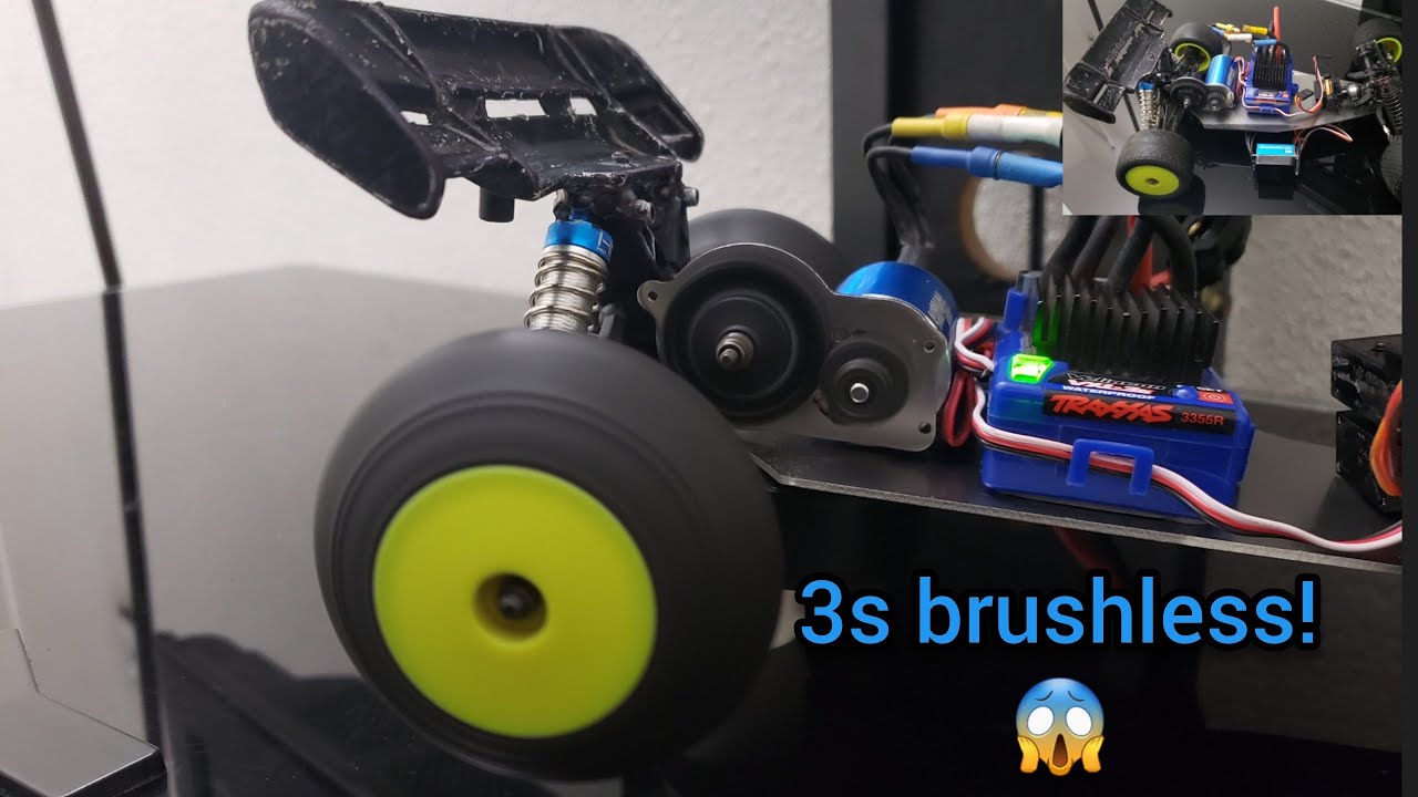 Brushless 3s losi mini t 2.0 😱