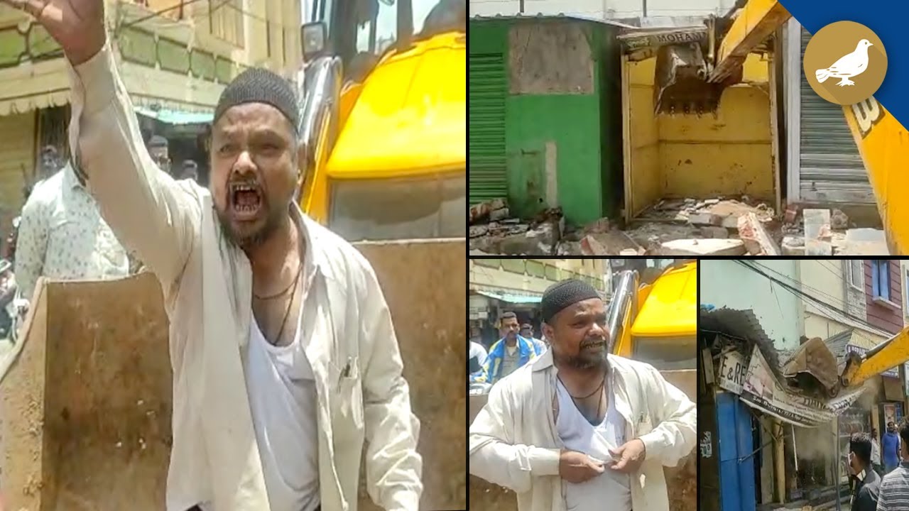 Hyderabad: Crackdown on footpath encroachers in Old City