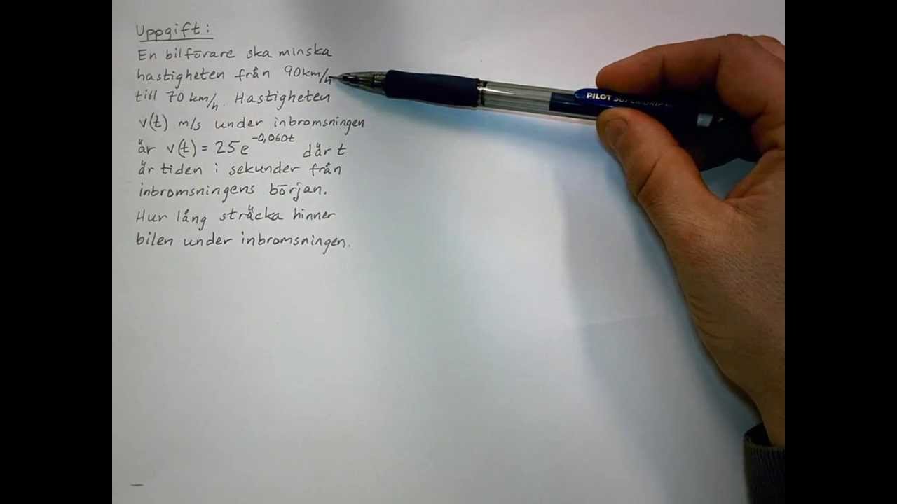 Ber&auml;kna str&auml;ckan genom integrering