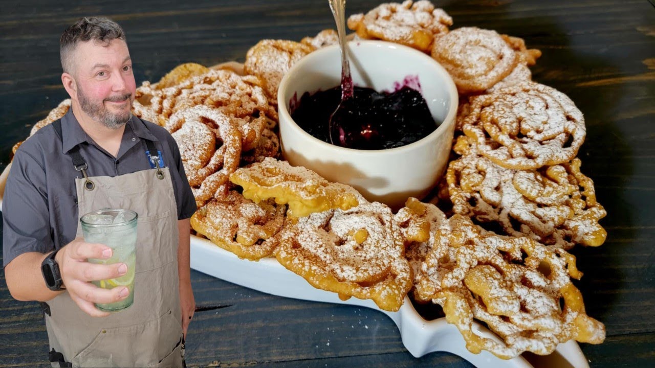 How to make Mini Bite Sized Funnel Cakes with a surprising twist!
