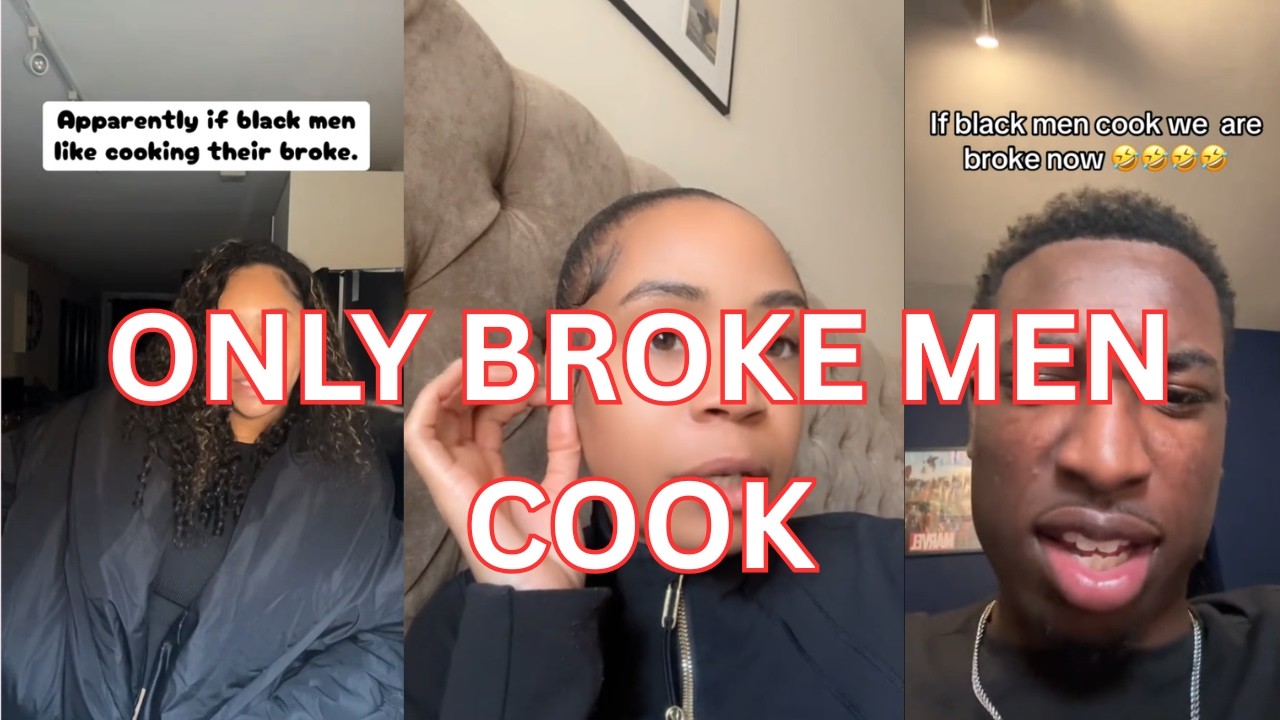 BLACK MEN WHO COOK ARE BROKE ? #titktokopinions #wealthymen #brokemen