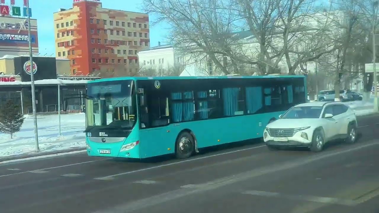 - 3 -  Караганда из окна Автобуса   ( 12 февраля 2025)