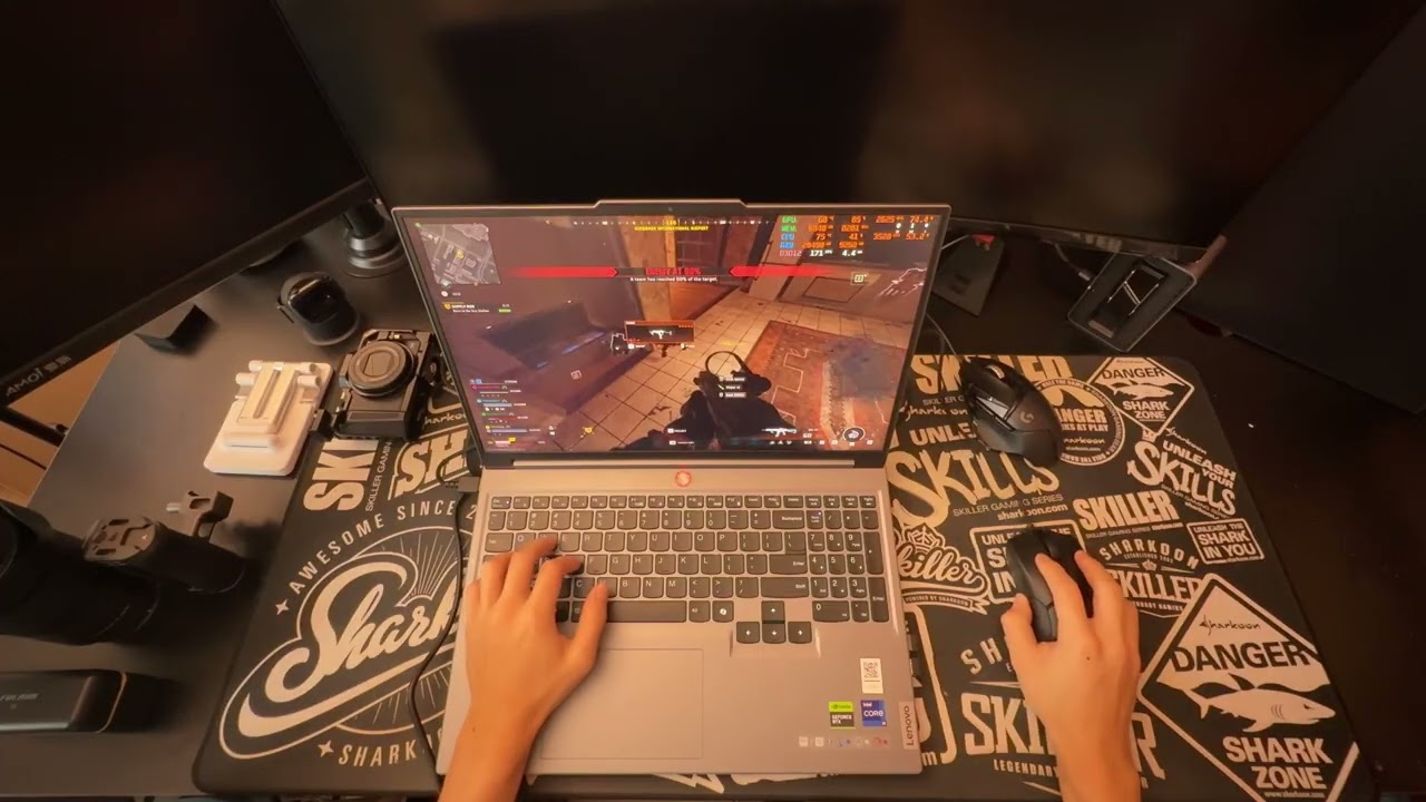 POV- playing warzone in a legion 5i packed with the i9-14900HX and RTX4070 (Is a turbine)