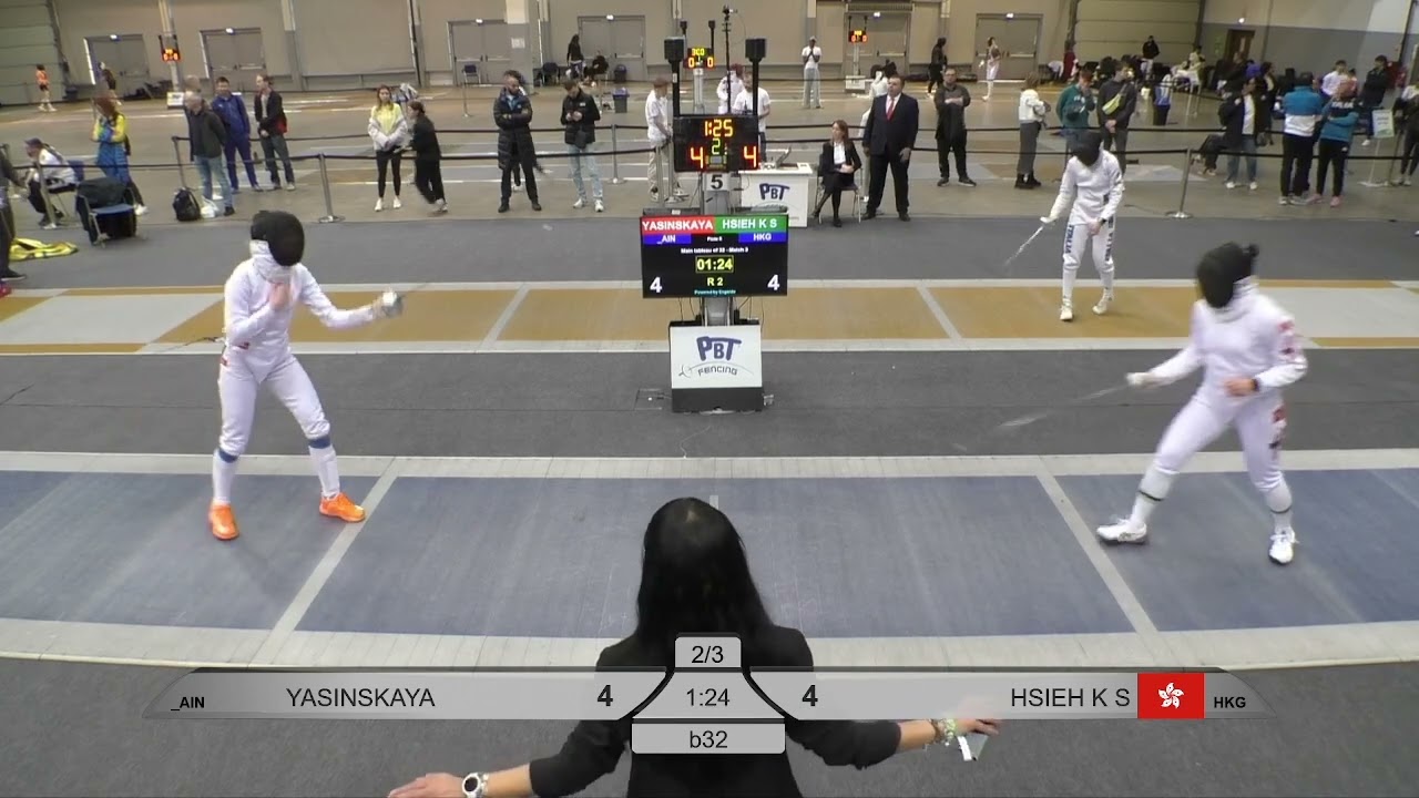 2025 112 T32 03 F E Individual Budapest HUN GP 5 HSIEH HKG vs YASINSKAYA  AIN