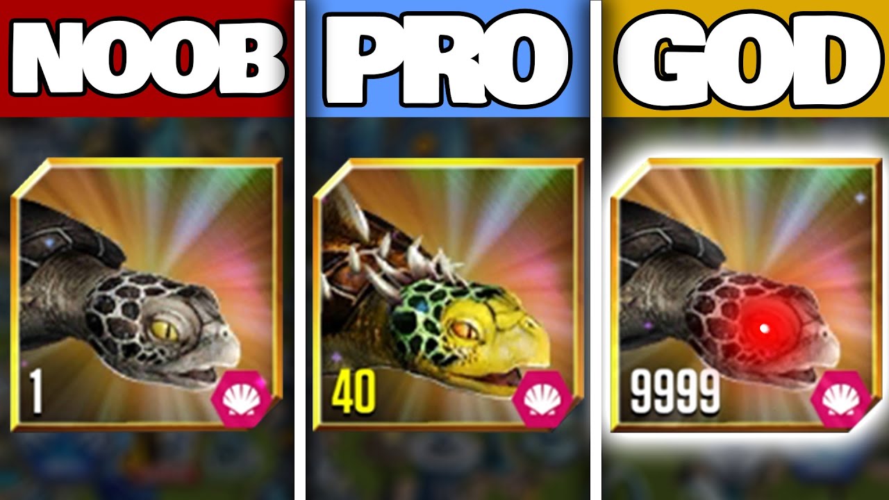 NOOB vs PRO vs GOD ARCHELON 999 | Jurassic World: The Game