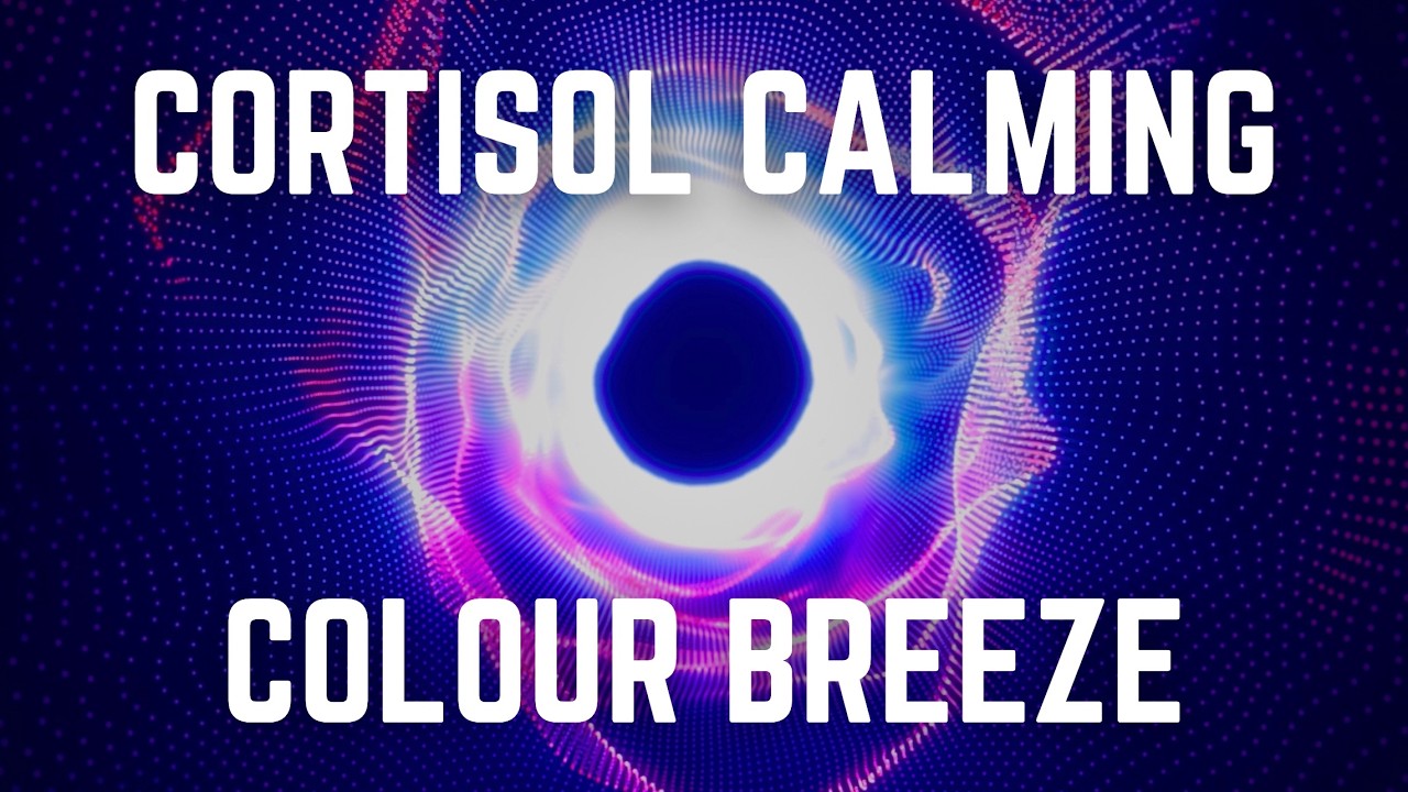 528HZ CORTISOL CALMING COLOUR BREEZE | 12 Hours | Black Screen | No Midway Ads | Sleep/ Calm Anxiety