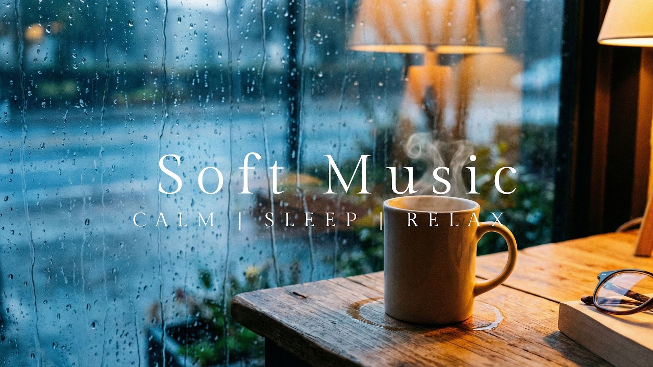 [Playlist] Rainy Window Cafe 🌧️ Sentimental Jazz Piano & Soft Guitar for Reading (1 Hour)