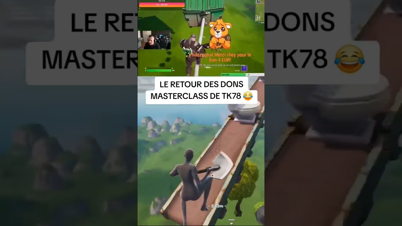 Tk se fait avoir par les dons trolls! #thekairi78 #tk78 #fortnite #shortsvideo #shorts