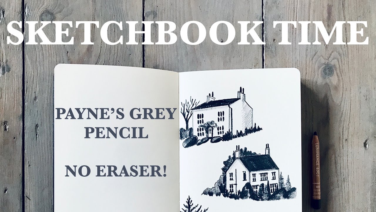 SKETCHBOOK TIME 4 ✷ Drawing houses from MapCrunch with one pencil and no eraser!
