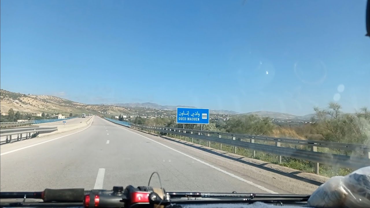 شاهد طريق السيار بالمغرب بين فاس وجدة وجماليتها في طريقنا لصيد سمك جزء أول
