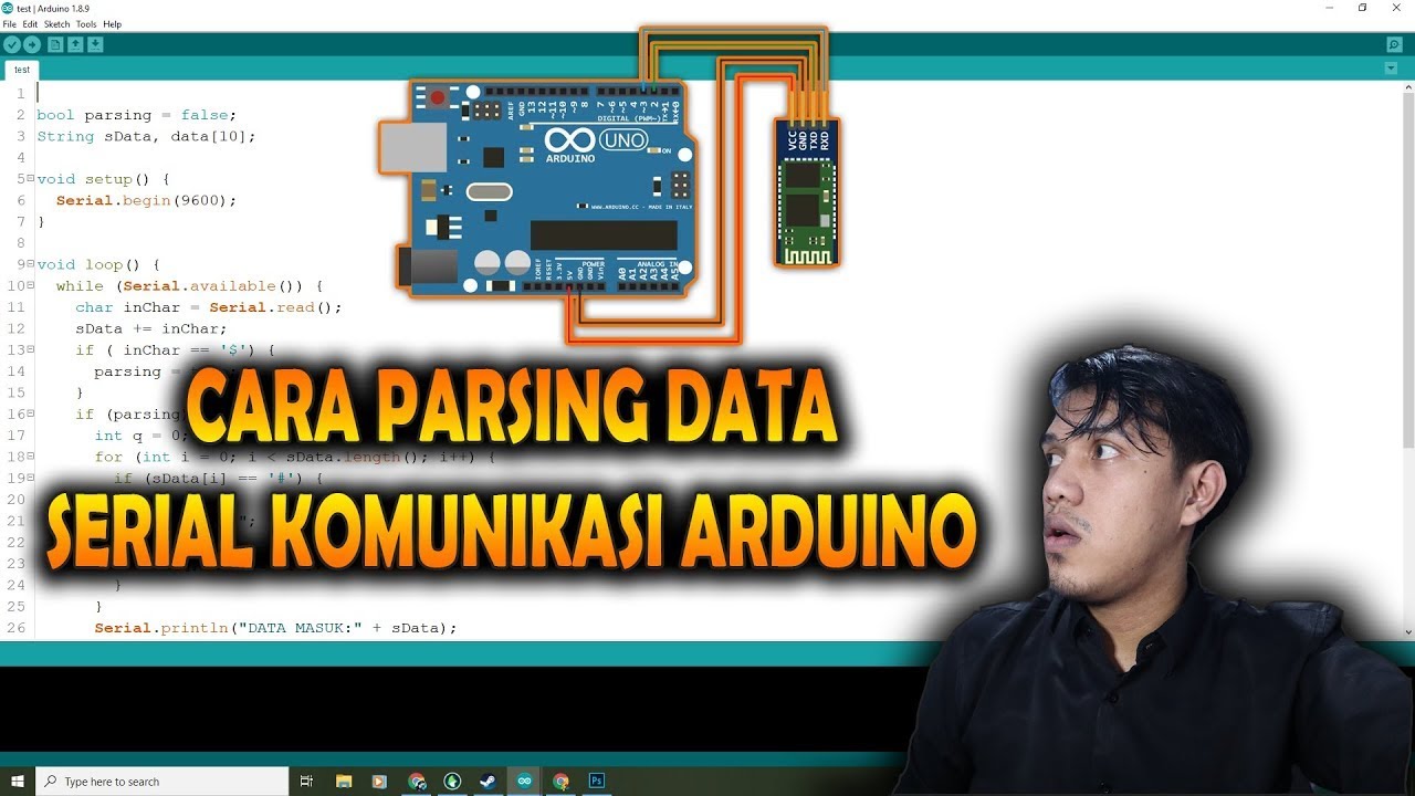 Belajar Parsing Data Serial Komunikasi Arduino [Video Update]