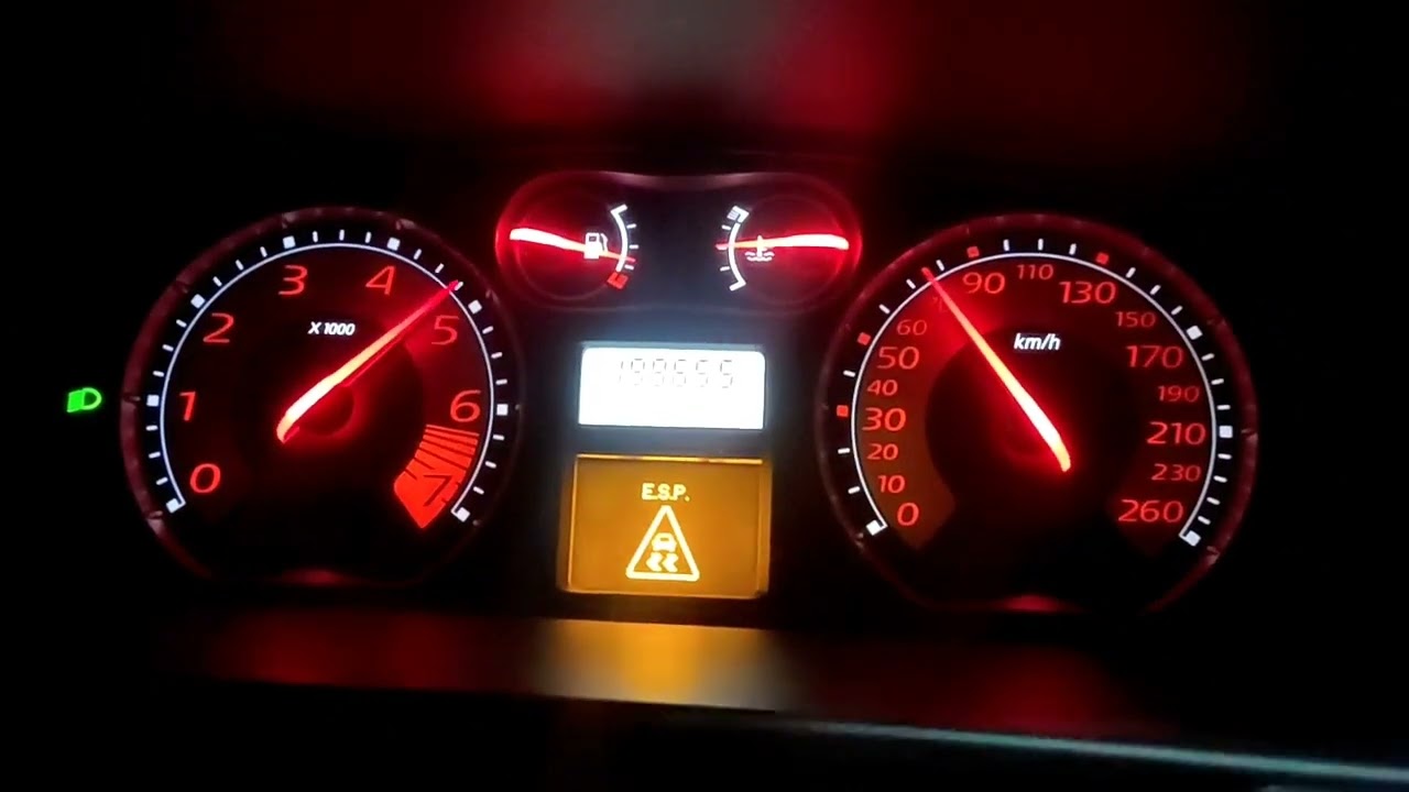 Renault Laguna II 2013 2.0 Turbo 204 HP acceleration 0-100 Km/h on wet asphalt