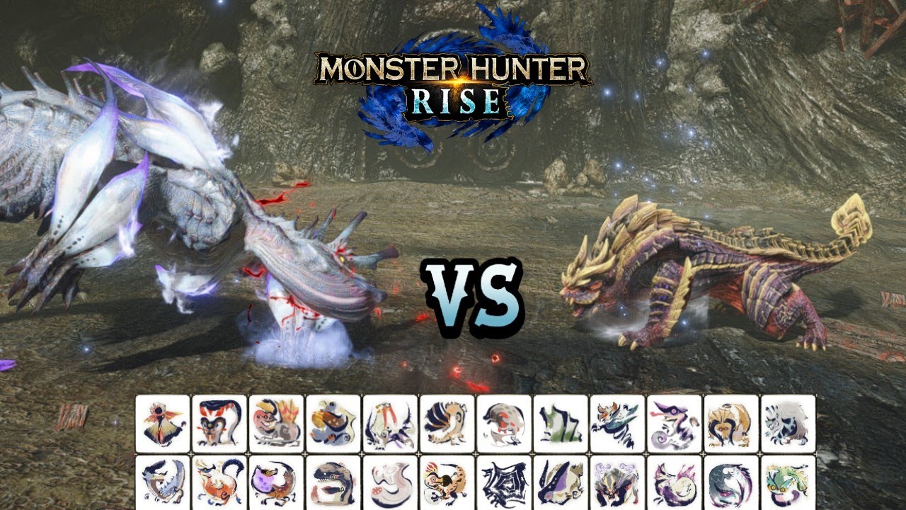 Magnamalo Vs Wind Serpent Ibushi All Bosses Deathmatch | Monster Hunter Rise (Turf War)