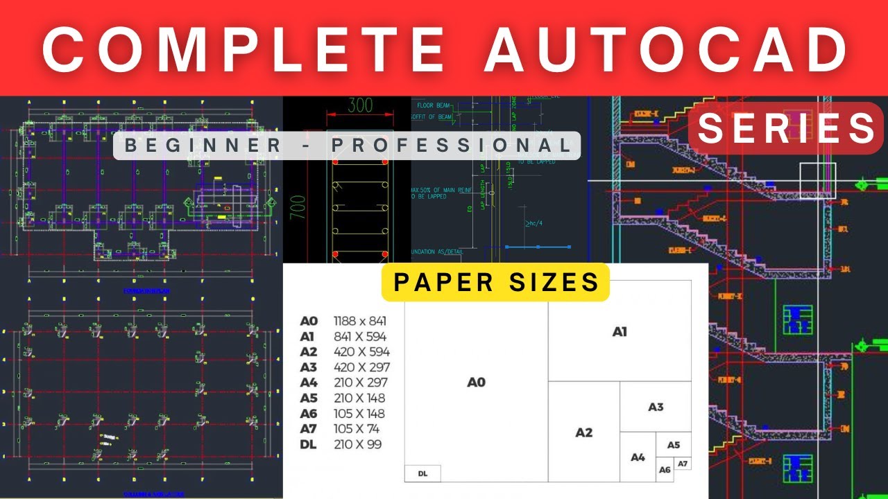 AutoCAD | Paper Sizes | autocad tutorails for civil engineers | autocad online classes