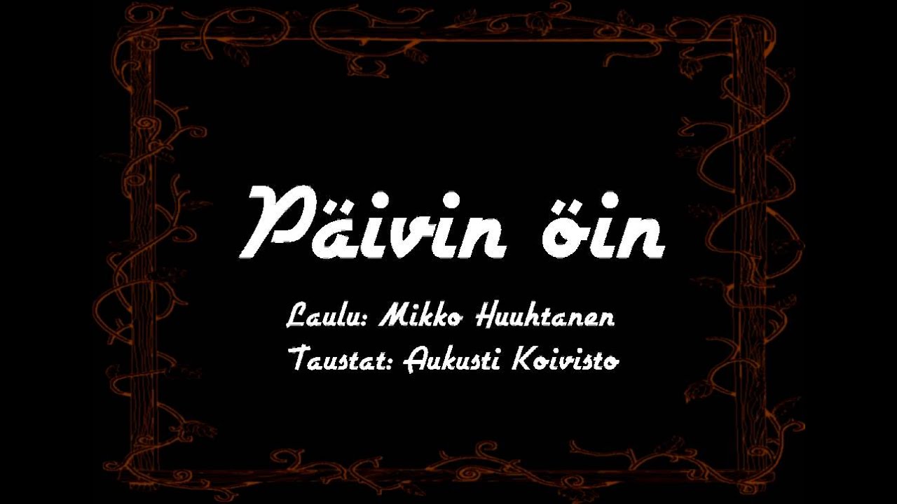 Mikko Huuhtanen - Päivin öin
