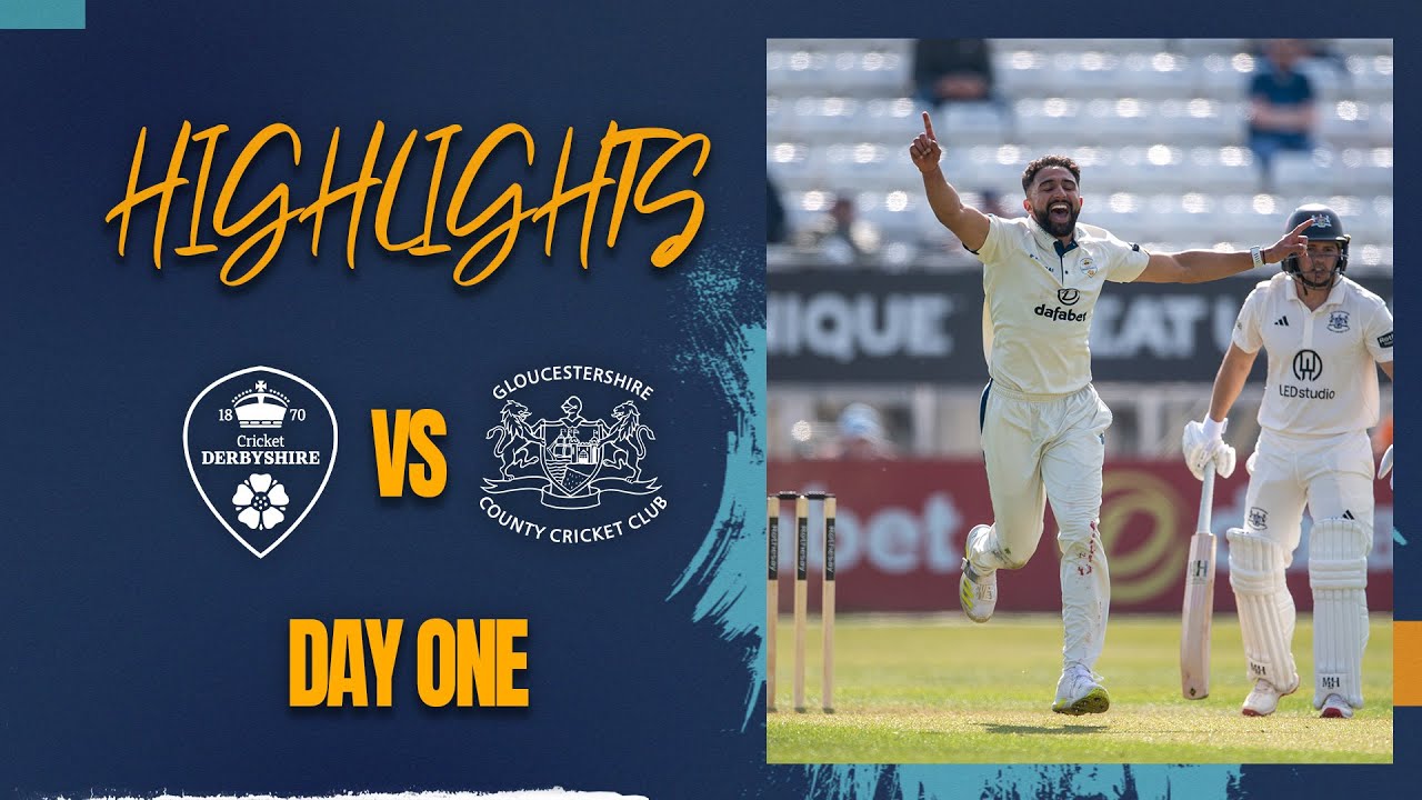 HIGHLIGHTS: Derbyshire bowlers dominate on opening day